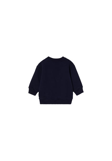 Felpa In Cotone Blu Scuro Con Stampa GUCCI KIDS | 629430-XJGPJ4392